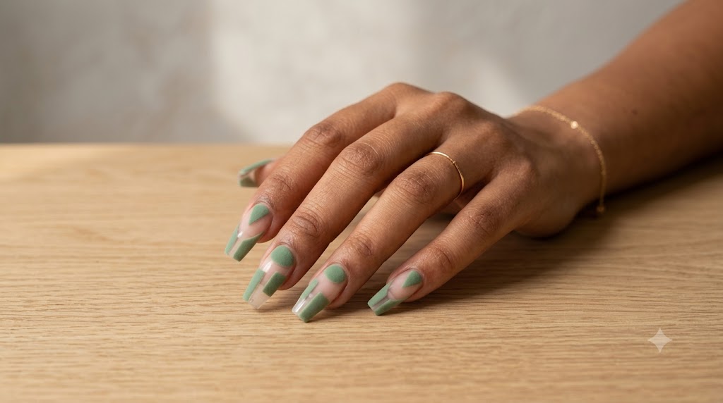 Sage Green Matte Negative Space